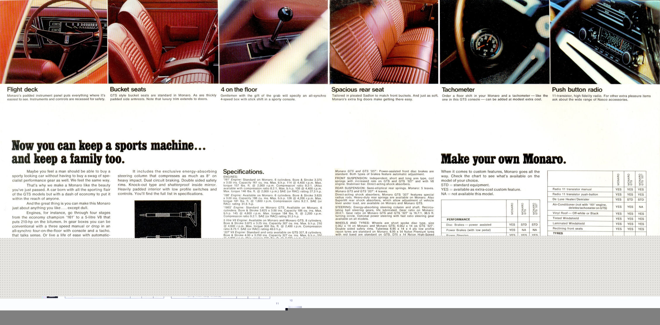 1968 Holden Monaro Brochure Page 6